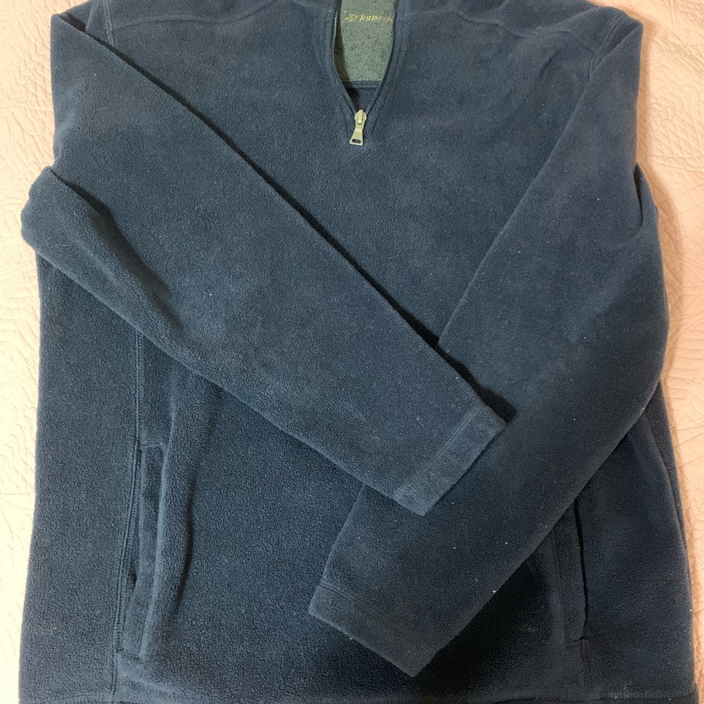 St. John's Bay Men's Navy Zip-Up Sweater